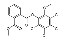 methyl (2,3,4,5-tetrachloro-6-methoxyphenyl) phthalate Structure