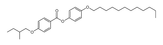 (4-dodecoxyphenyl) 4-(2-methylbutoxy)benzoate Structure