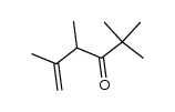 (+/-)-2,2,4,5-tetramethylhex-5-en-3-one结构式