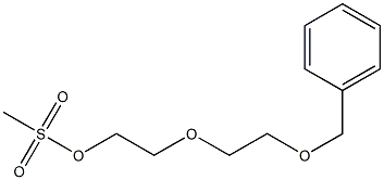 苄基-二聚乙二醇-甲磺酸酯结构式