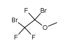 Methyl-(1,2-dibrom-1,2,2-trifluoraethyl)-aether Structure