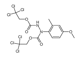 1-(4-methoxy-2-methylphenyl)-1,2-hydrazinedicarboxylic acid bis(2,2,2-trichloroethyl) ester结构式