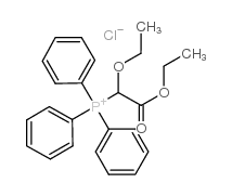 (Ethoxy(ethoxycarbonyl)methyl)triphenylphosphonium chloride结构式