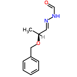 (S)-[2-(Benzyloxy)propylidene]hydrazinecarboxaldehyde Structure