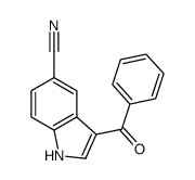 3-Benzoyl-1H-indole-5-carbonitrile结构式