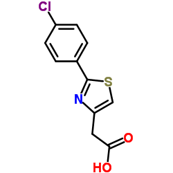 2-(2-(4-氯苯基)噻唑-4-基)乙酸结构式