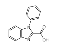 1-苯基-1H-苯并[d]咪唑-2-羧酸结构式