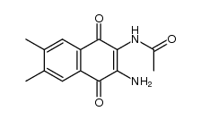 2-acetamido-3-amino-6,7-dimethyl-1,4-naphthoquinone结构式