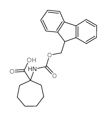 Fmoc-1-氨基-1-环庚烷羧酸结构式