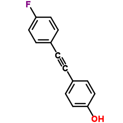 4-[(4-Fluorophenyl)ethynyl]phenol structure