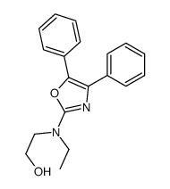 4,5-二苯基-2-(N-乙基-N-(2-羟基乙基)氨基)恶唑结构式