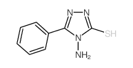 4-氨基-5-苯基-4H-三唑硫醇结构式