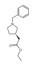 Ethyl (3R)-2-(1-benzylpyrrolidin-3-yl)acetate Structure
