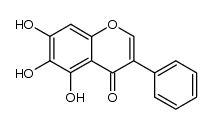 5,6,7-trihydroxy-3-phenyl-chromen-4-one结构式