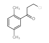 1-Propanone,3-chloro-1-(2,5-dimethylphenyl)- Structure