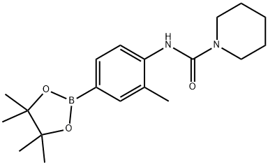 3-甲基-4-(哌啶-1-基甲酰氨基)苯硼酸频哪醇酯图片