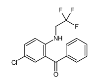 5-chloro-2-[(2,2,2-trifluoroethyl)amino]benzophenone结构式