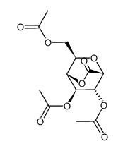 D-glycero-L-manno-Heptonic acid, 2,6-anhydro-, .delta.-lactone, 3,4,7-triacetate结构式