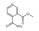 4-carbamoyl-nicotinic acid methyl ester Structure