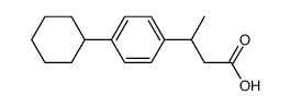 3-(4-cyclohexyl-phenyl)-butyric acid Structure