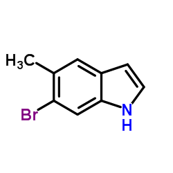6-溴-5-甲基吲哚结构式