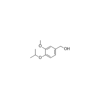 (4-异丙氧基-3-甲氧基苯基)甲醇结构式