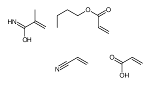 2-甲基-2-丙烯酰胺和2-丙烯腈的聚合物结构式