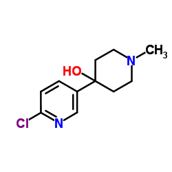 4-(6-Chloro-3-pyridinyl)-1-methyl-4-piperidinol Structure