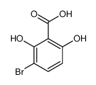 3-溴-2,6-二羟基苯甲酸结构式