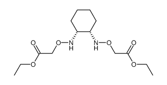 cis-N,N'-Bis(ethoxycarbonylmethoxy)-1,2-cyclohexanediamine Structure