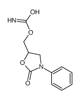 2-Oxo-3-phenyl-5-oxazolidinylmethyl=carbamate Structure
