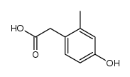 4-HYDROXY-2-METHYLPHENYLACETIC ACID structure