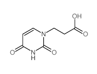 3-(2,4-Dioxo-3,4-dihydro-1(2H)-pyrimidinyl)propanoic acid Structure