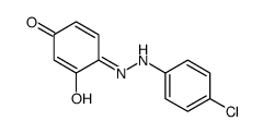 4-[(4-chlorophenyl)hydrazinylidene]-3-hydroxycyclohexa-2,5-dien-1-one结构式