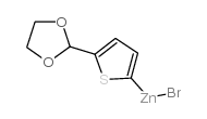 5-(1,3-二氧戊环-2-基)-2-噻吩基溴化锌 溶液结构式