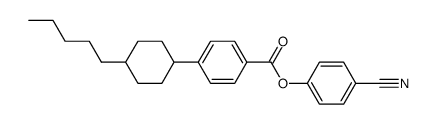 4-cyanophenyl 4-(4-pentylcyclohexyl)benzoate Structure