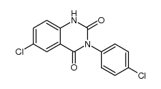 3-(p-chlorophenyl)-6-chloro-2,4-(1H,3H)-quinazolinedione Structure