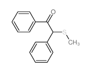 2-methylsulfanyl-1,2-diphenyl-ethanone Structure