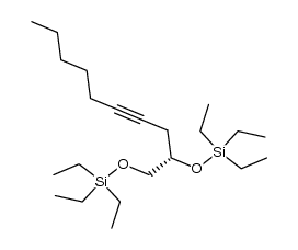 (S)-1,2-bis[(triethylsilyl)oxy]-4-decyne Structure