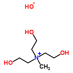 三(2-羟乙基)甲基氢氧化胺结构式
