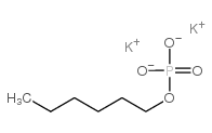 Phosphoric acid, hexyl ester, potassium salt Structure