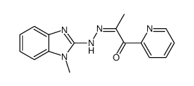 1-Propanone, 1-(2-pyridinyl)-, 2-(1-methyl-1H-benzimidazol-2-yl)hydrazone Structure