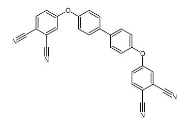 4-[4-[4-(3,4-dicyanophenoxy)phenyl]phenoxy]benzene-1,2-dicarbonitrile Structure