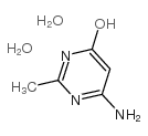 6-氨基-2-甲基嘧啶-4(3H)-酮二水合物结构式