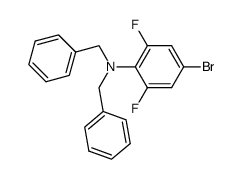 N,N-dibenzyl-4-bromo-2,6-difluorobenzenamine Structure
