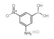 3-氨基-5-硝基苯基硼酸盐酸盐结构式