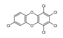 1,2,3,4,7-五氯二苯并-对-二恶英结构式