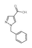 1-苄基-1H-吡唑-4-羧酸结构式