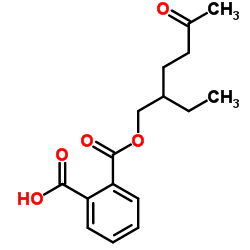 rac-单(2-乙基-5-氧己基)邻苯二甲酸酯结构式