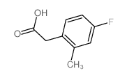 4-氟-2-甲基苯乙酸结构式